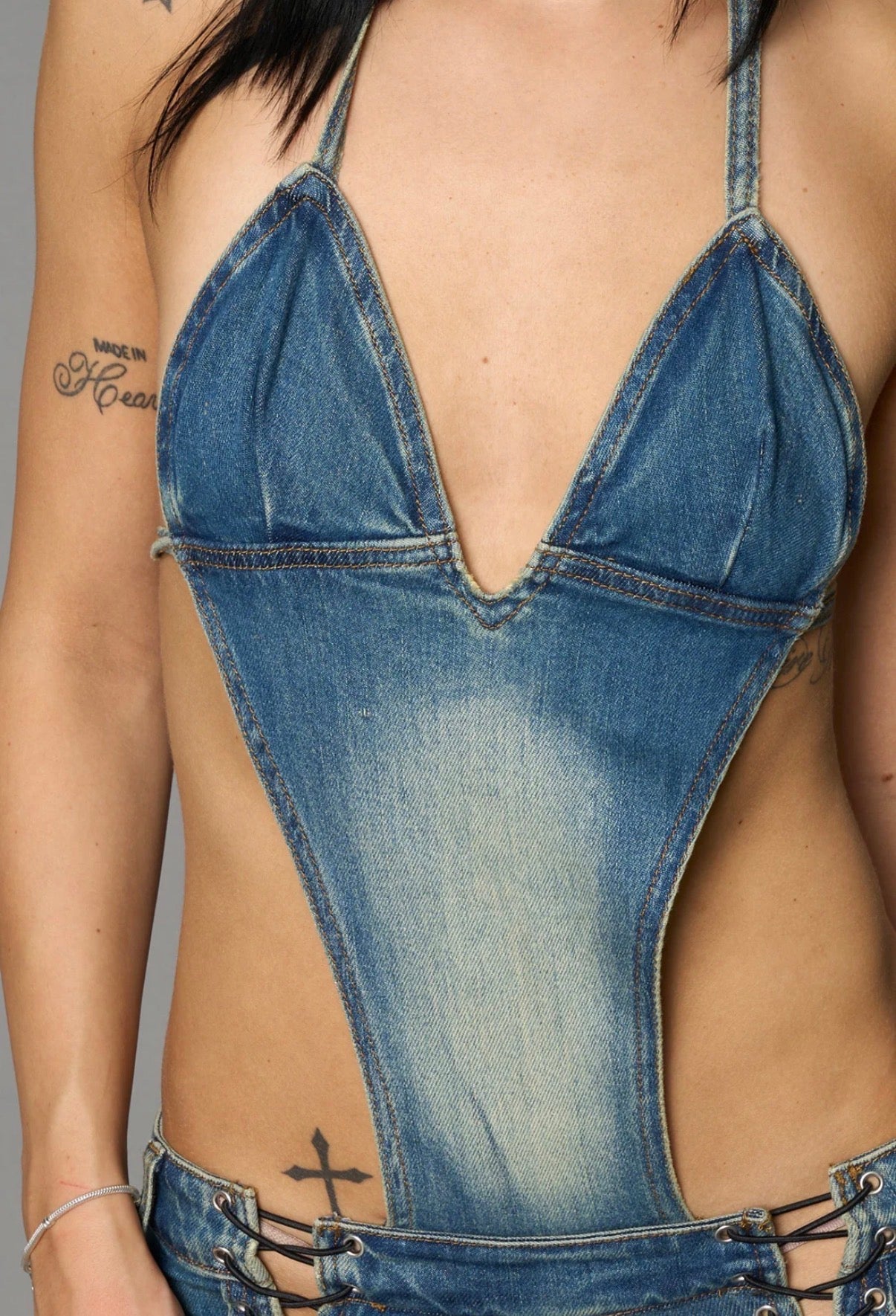 zara larsson inspired detachable denim capris
