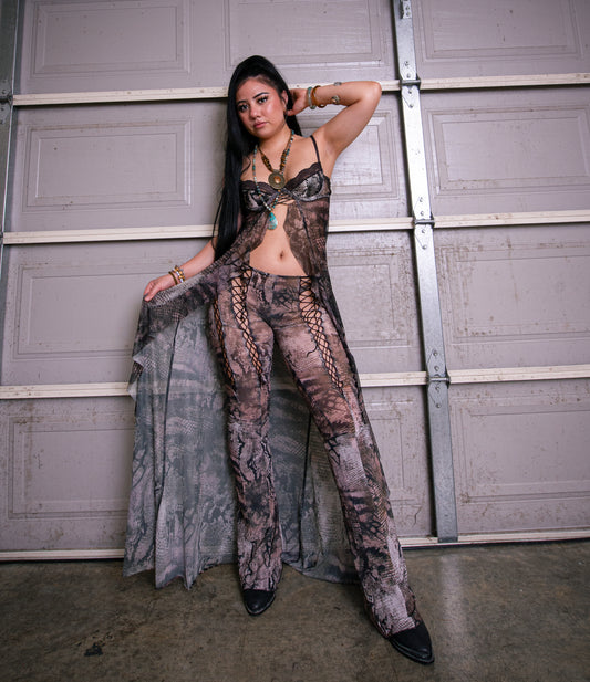 Snakeskin mesh set