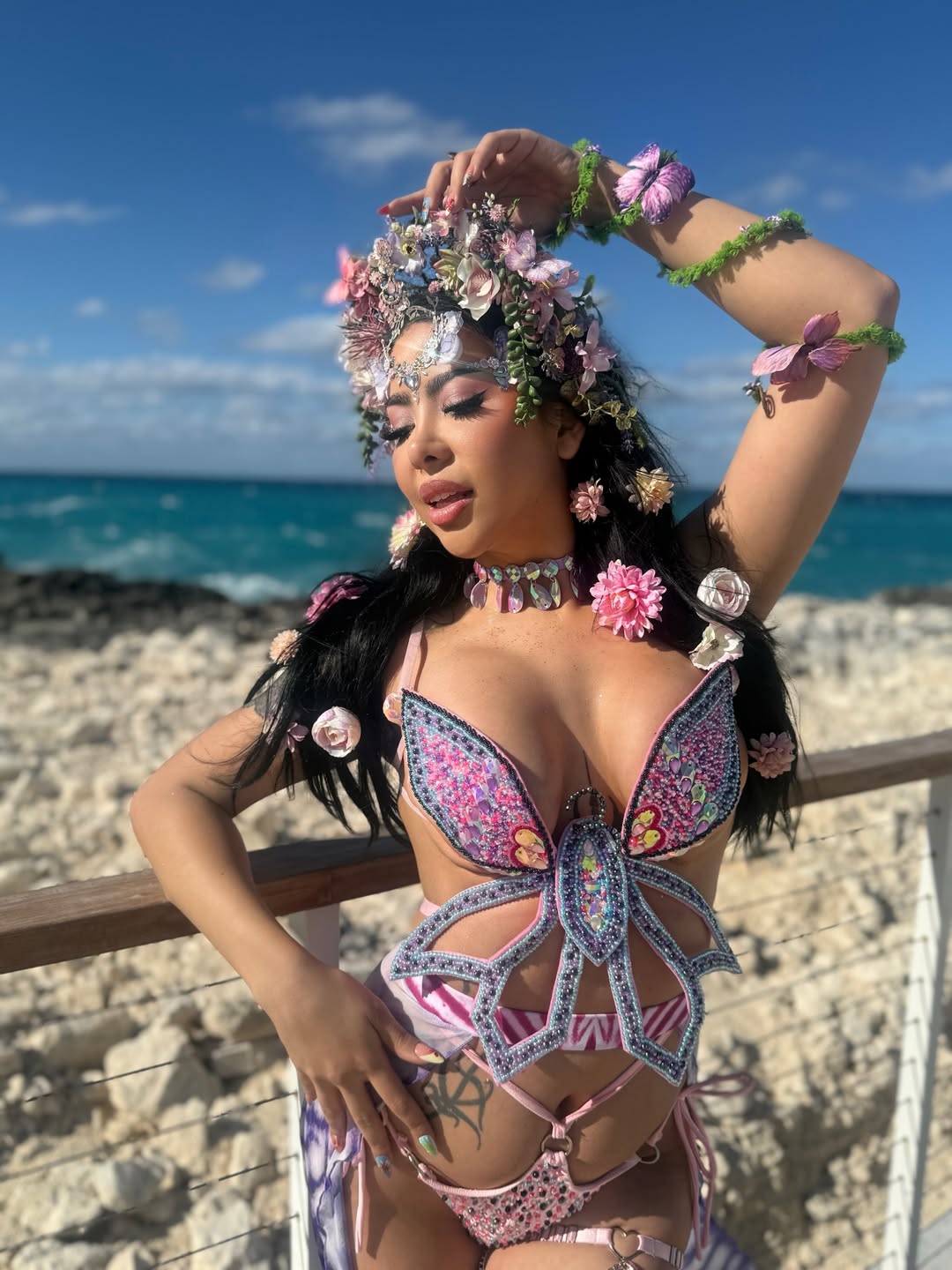 Carnival butterfly bra
