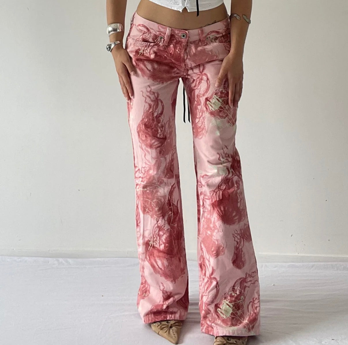 Early 2000s diesel printed jeans