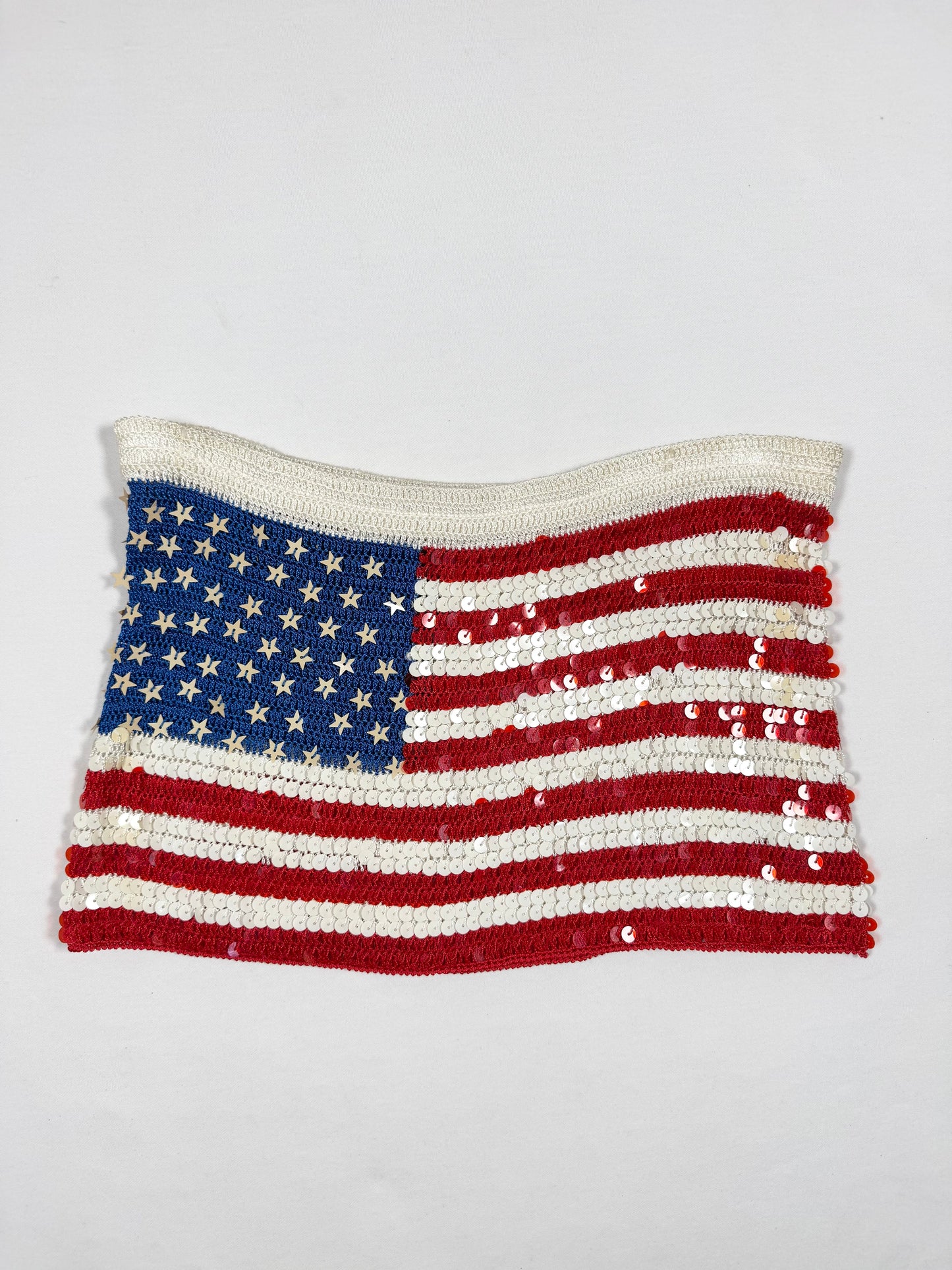 American flag sequined skirt
