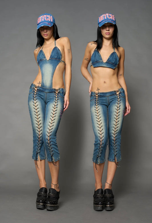 zara larsson inspired detachable denim capris