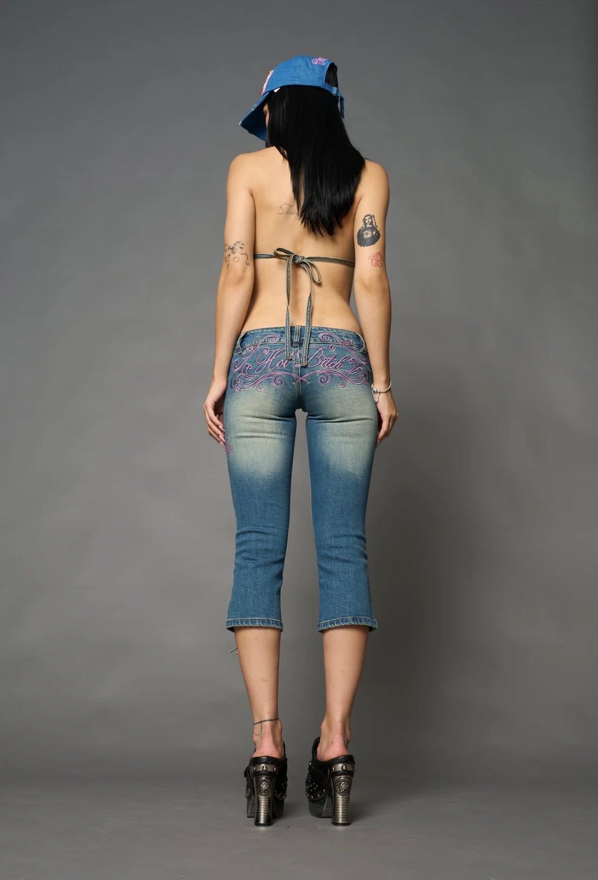 zara larsson inspired detachable denim capris
