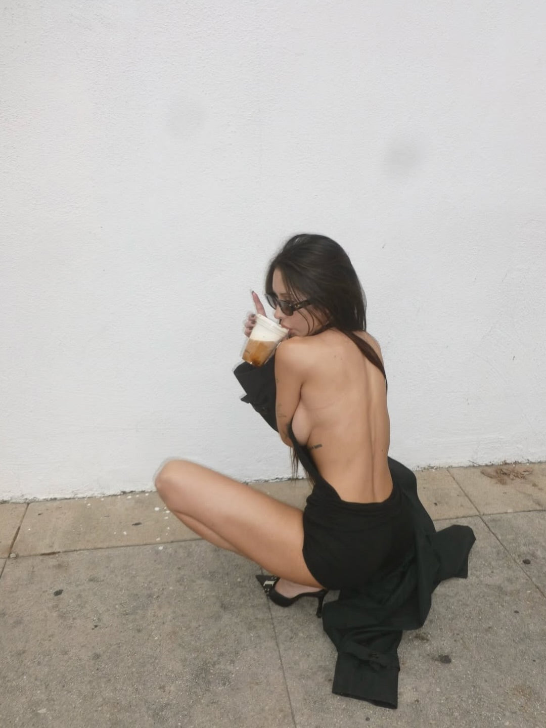 the backless romper
