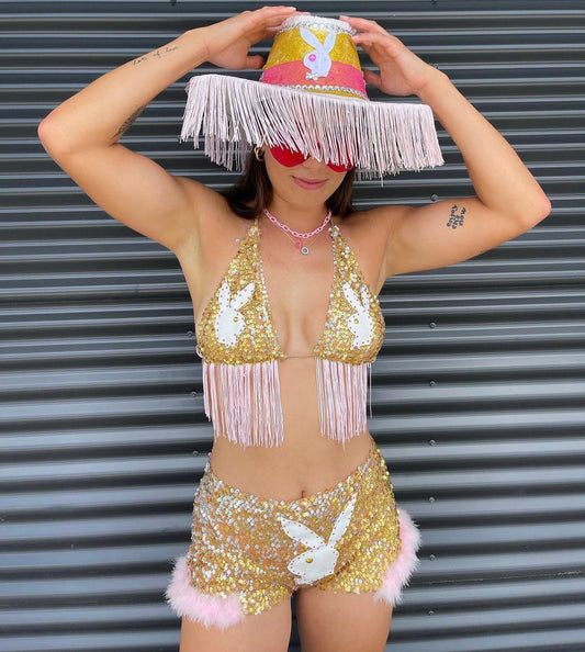 Sparkly playboy bunny Vegas set